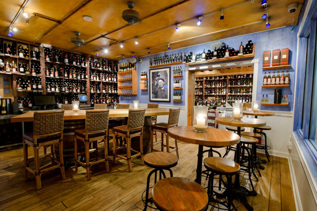 Bleu Provence Wine Room Ambience